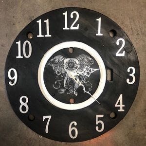 Hand made Elephant clock